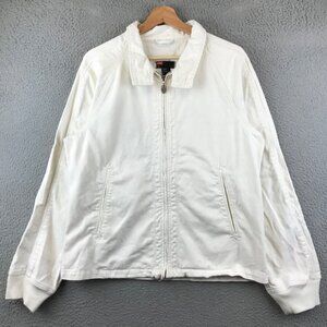 Men's Diesel Full Zip Bomber Jacket White Fraternity size L